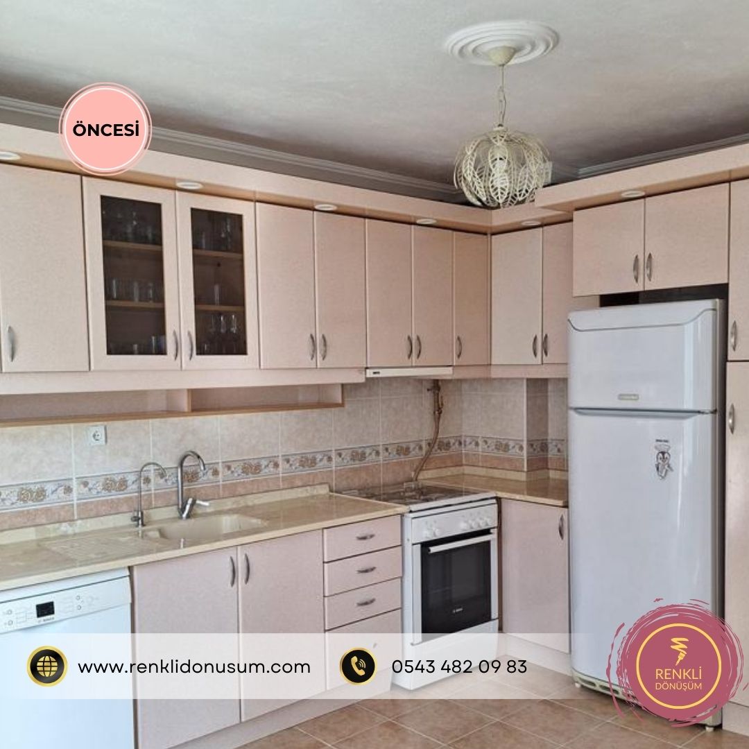 Renkli Dönüşüm, Mutfak Dolabı Boyama