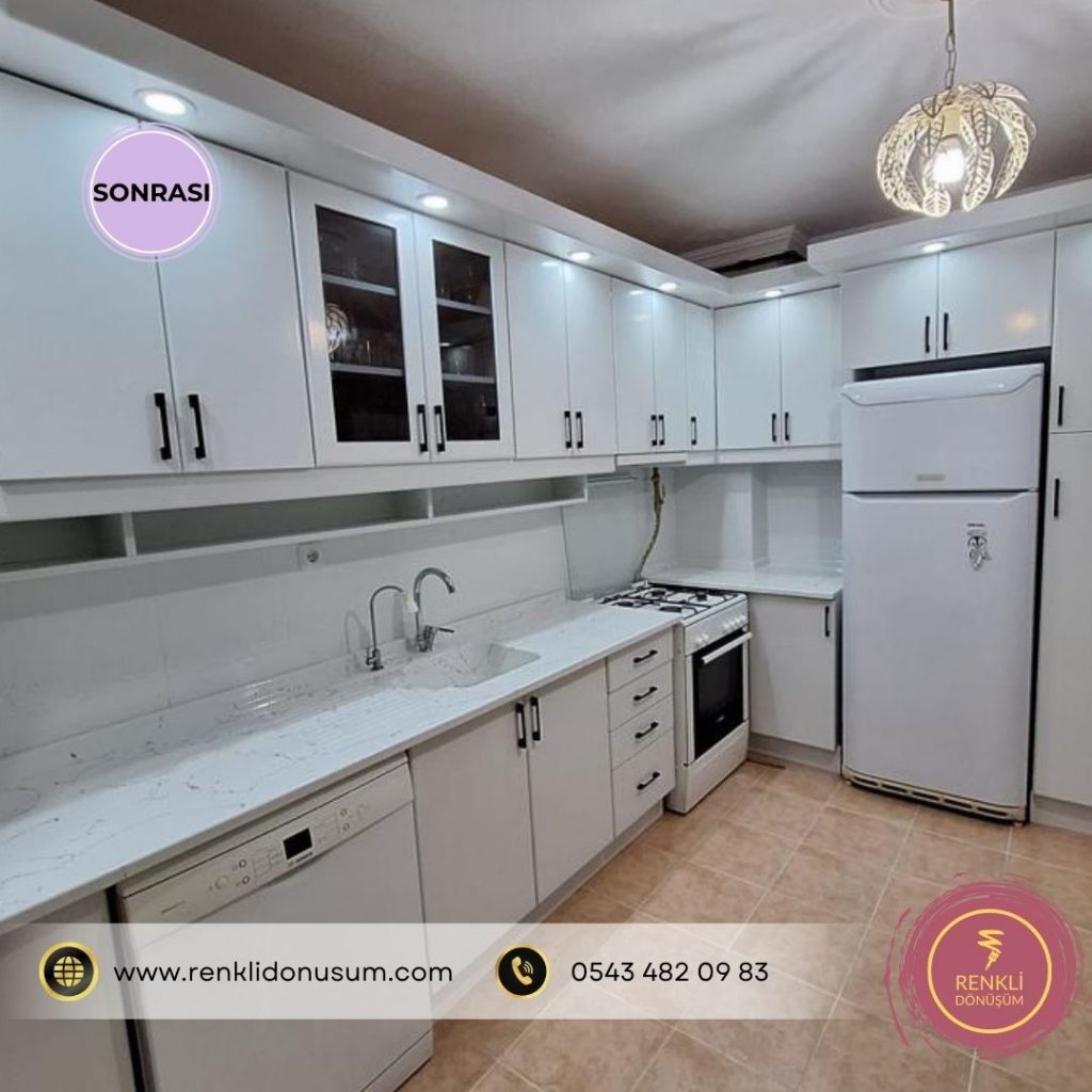 Renkli Dönüşüm, Mutfak Dolabı Boyama